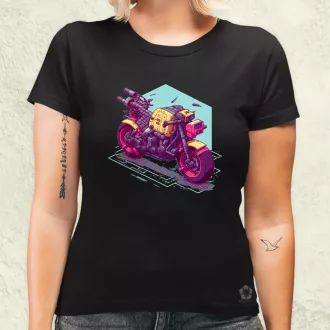 Cyberpunk motor női póló
