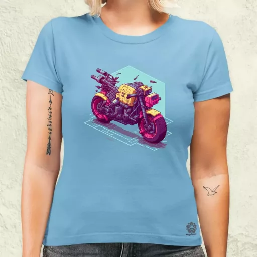 Cyberpunk motor női póló