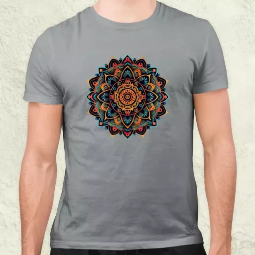 Vektor mandala férfi póló