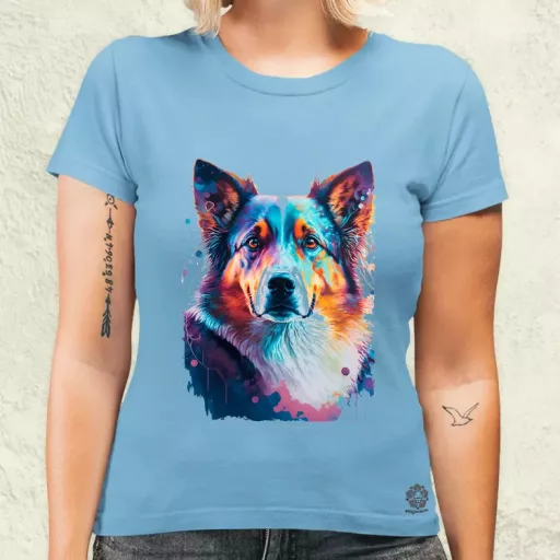 Border collie rajz v1 női póló