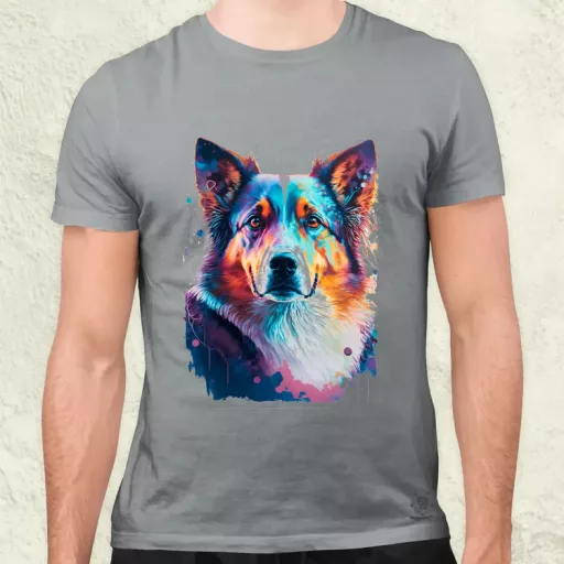Border collie rajz v1 férfi póló