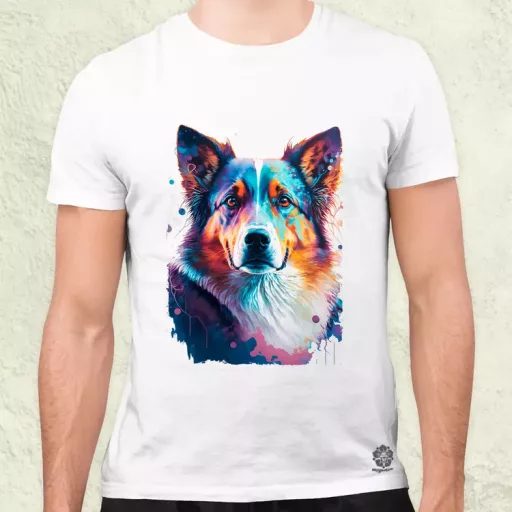 Border collie rajz v1 férfi póló