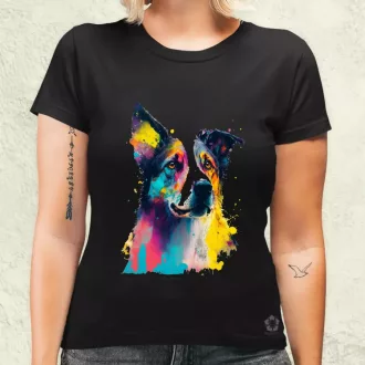 Border collie rajz v2 női póló