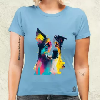 Border collie rajz v2 női póló