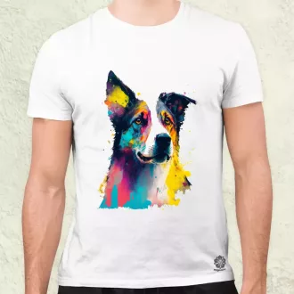 Border collie rajz v2 férfi póló