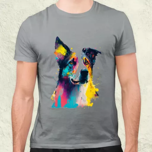 Border collie rajz v2 férfi póló