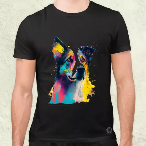 Border collie rajz v2 férfi póló