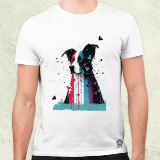 Border collie rajz v3 férfi póló