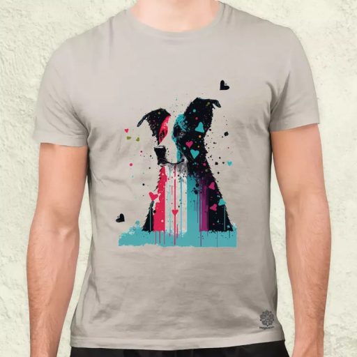 Border collie rajz v3 férfi póló