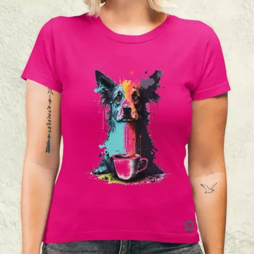 Border collie rajz v5 női póló