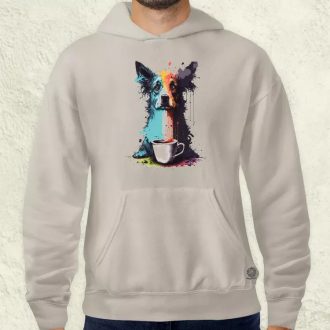 Border collie rajz v5 férfi pulóver