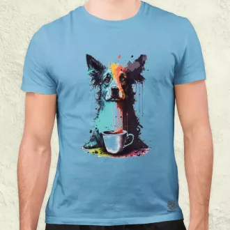 Border collie rajz v5 férfi póló