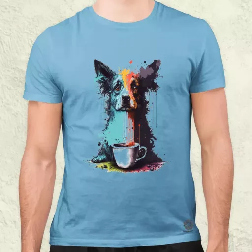 Border collie rajz v5 férfi póló