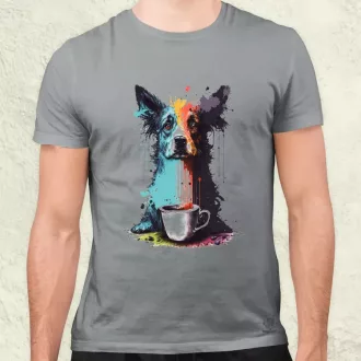 Border collie rajz v5 férfi póló
