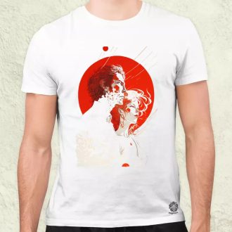 Fehér és vörös szerelem a káoszban v1 férfi póló