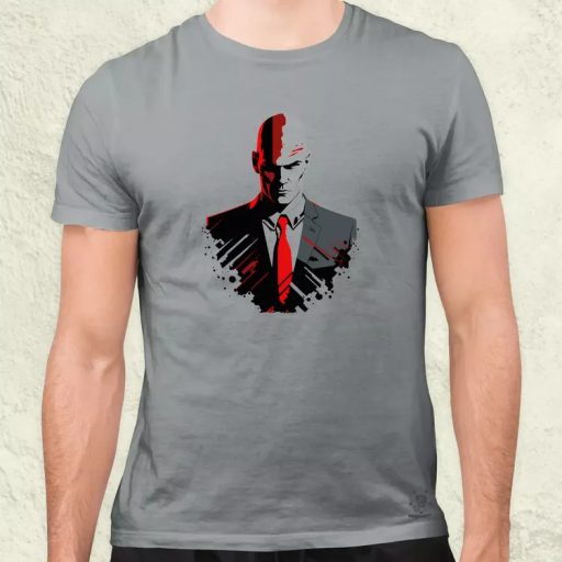 Hitman 47-es ügynök fanart v1 férfi póló