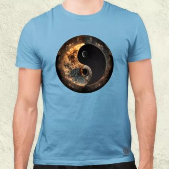 Pokol és menny Yin és Yang v2 férfi póló