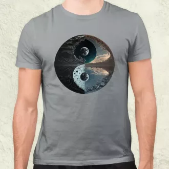 Pokol és menny Yin és Yang v4 férfi póló