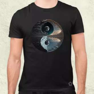 Pokol és menny Yin és Yang v4 férfi póló