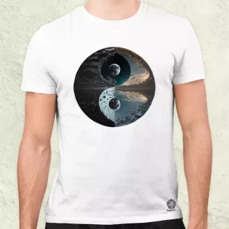 Pokol és menny Yin és Yang v4 férfi póló