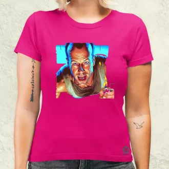 John McClane portré fanart v3 női póló