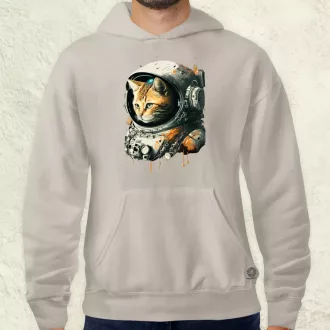 Asztronauta macska v1 férfi pulóver