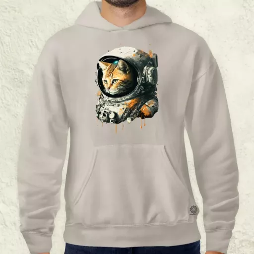 Asztronauta macska v1 férfi pulóver