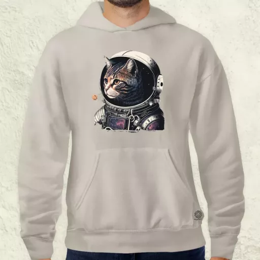 Asztronauta macska v3 férfi pulóver