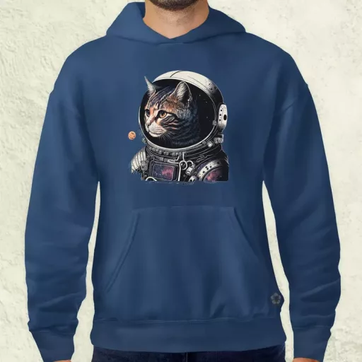 Asztronauta macska v3 férfi pulóver