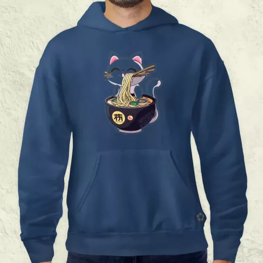 Kawaii neko cica leves férfi pulóver