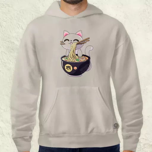 Kawaii neko cica leves férfi pulóver