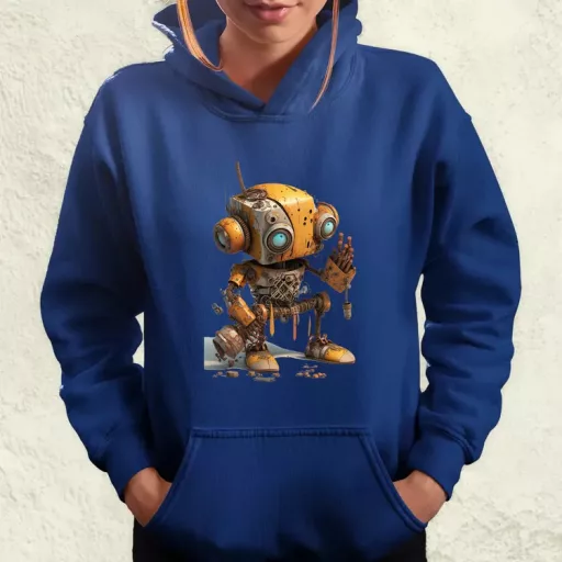 Rozsdás robot kölyök v1 női pulóver