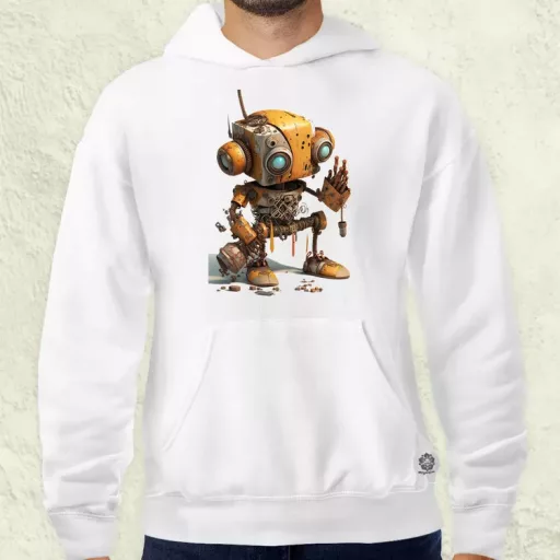 Rozsdás robot kölyök v1 férfi pulóver