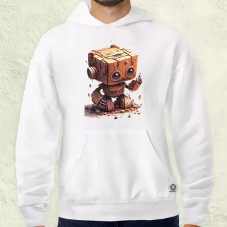 Rozsdás robot kölyök v2 férfi pulóver