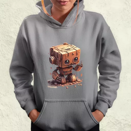 Rozsdás robot kölyök v2 női pulóver