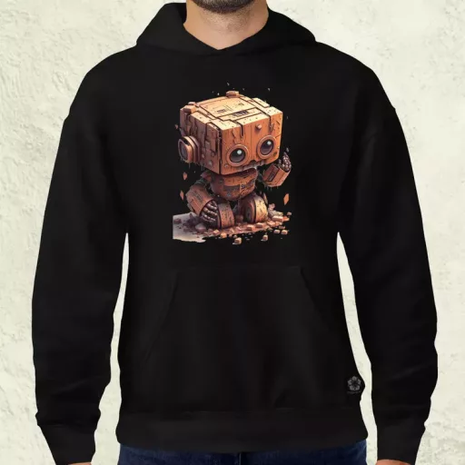 Rozsdás robot kölyök v2 férfi pulóver