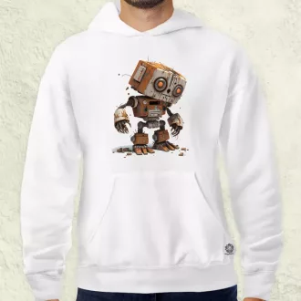 Rozsdás robot kölyök v3 férfi pulóver