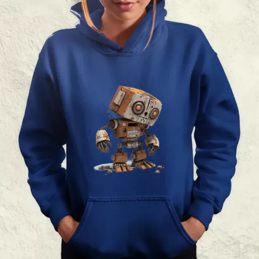 Rozsdás robot kölyök v3 női pulóver