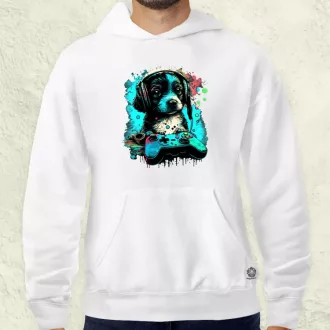 Gamer kutya v1 férfi pulóver