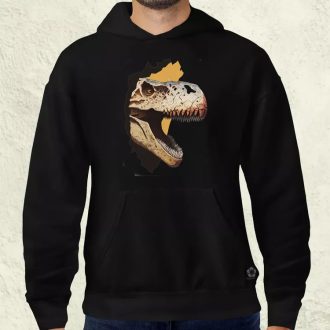 T-rex portré v2 férfi pulóver