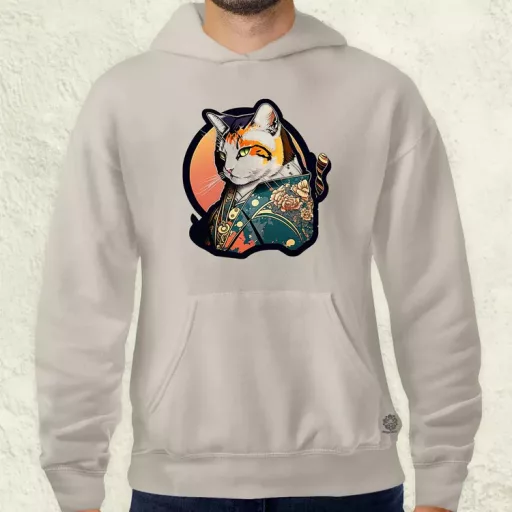 Yakuza macska v1 férfi pulóver