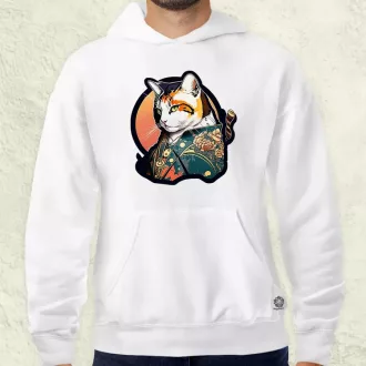 Yakuza macska v1 férfi pulóver