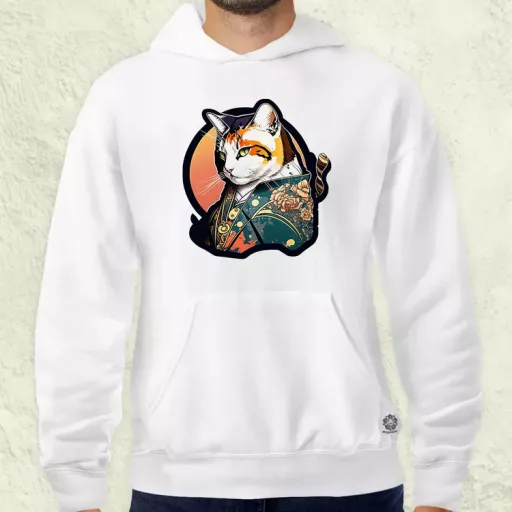 Yakuza macska v1 férfi pulóver