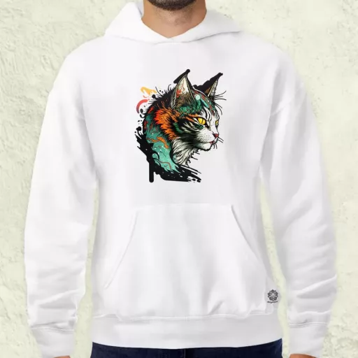 Yakuza macska v2 férfi pulóver