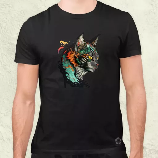 Yakuza macska v2 férfi póló