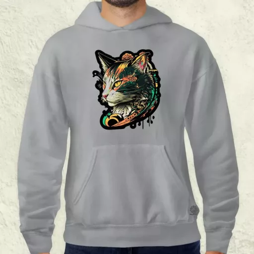 Yakuza macska v3 férfi pulóver