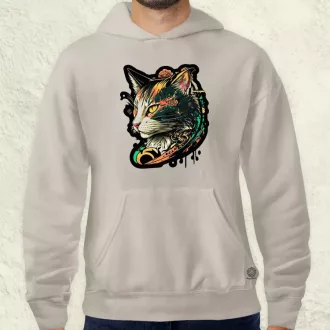 Yakuza macska v3 férfi pulóver