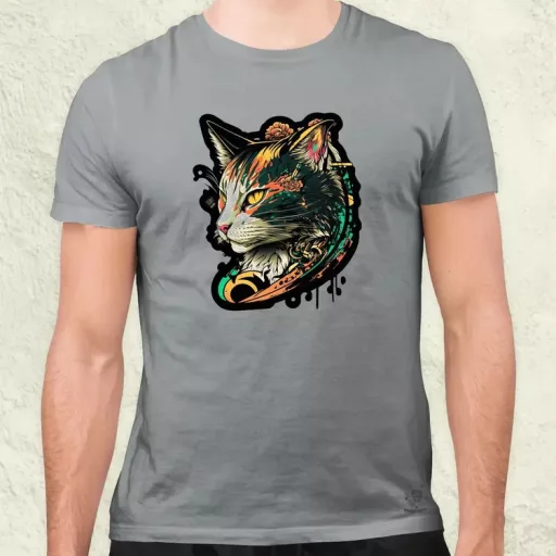 Yakuza macska v3 férfi póló