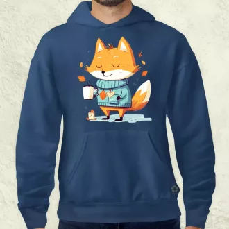 Cuki róka teázik v1 férfi pulóver