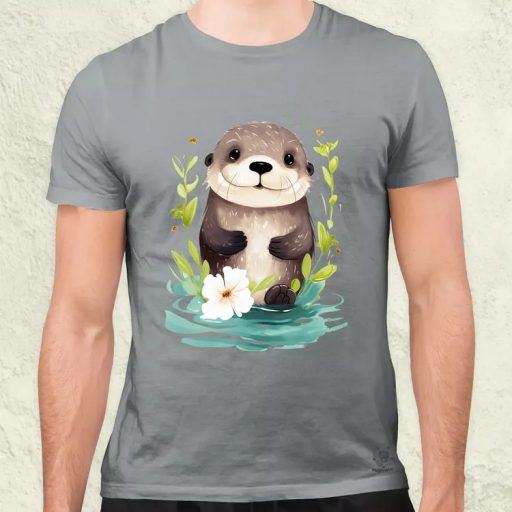 Cuki tengeri vidra férfi póló